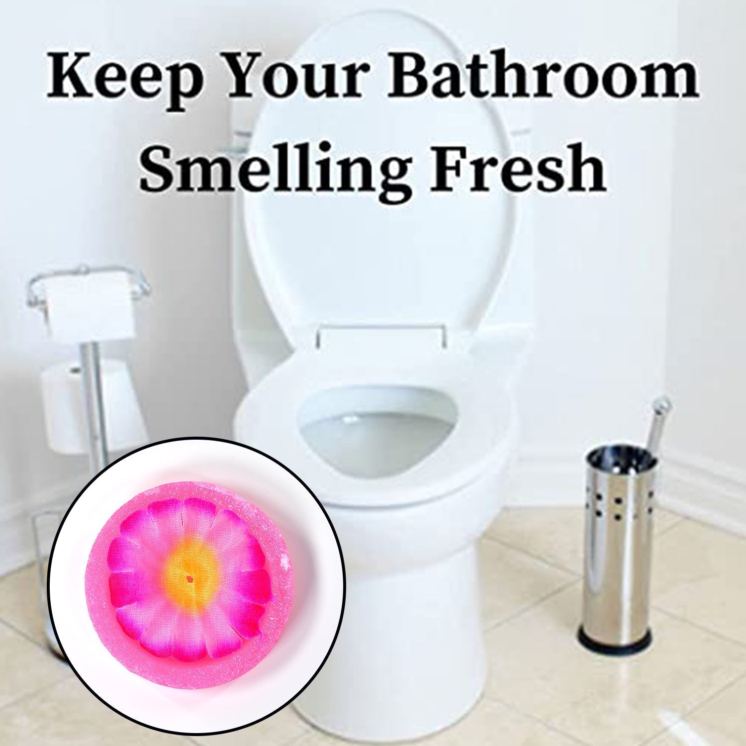 Floral-scented air freshener block for toilet Floral-scented air freshener block for toilet